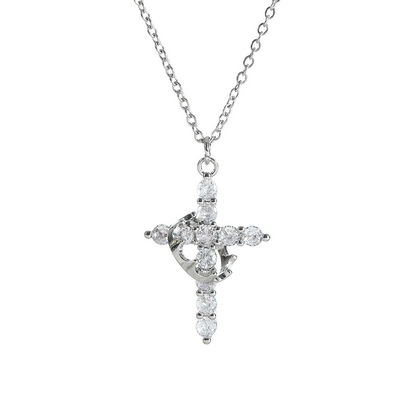Crown Cross Necklace